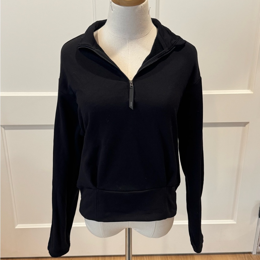 ATHLETA | Black Women's Half-Zip Sweatshirt | Size: Small